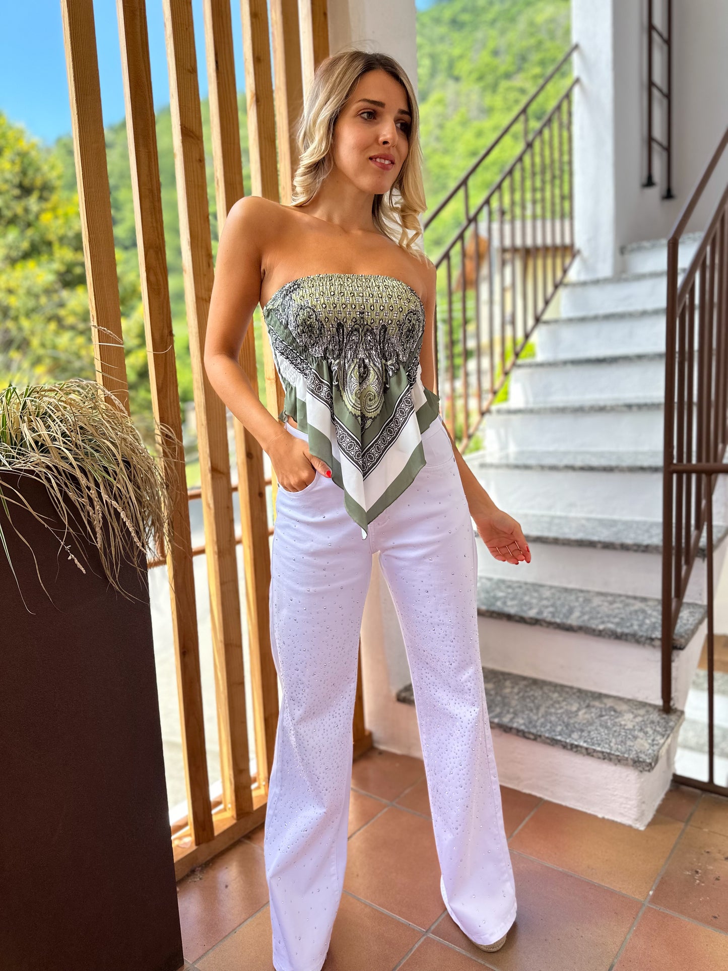 Pantalone Lexie Strass