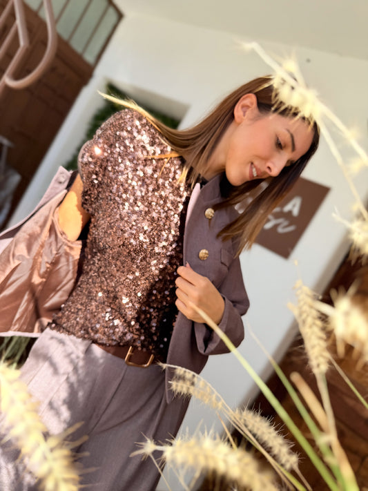 Maglietta Paillettes