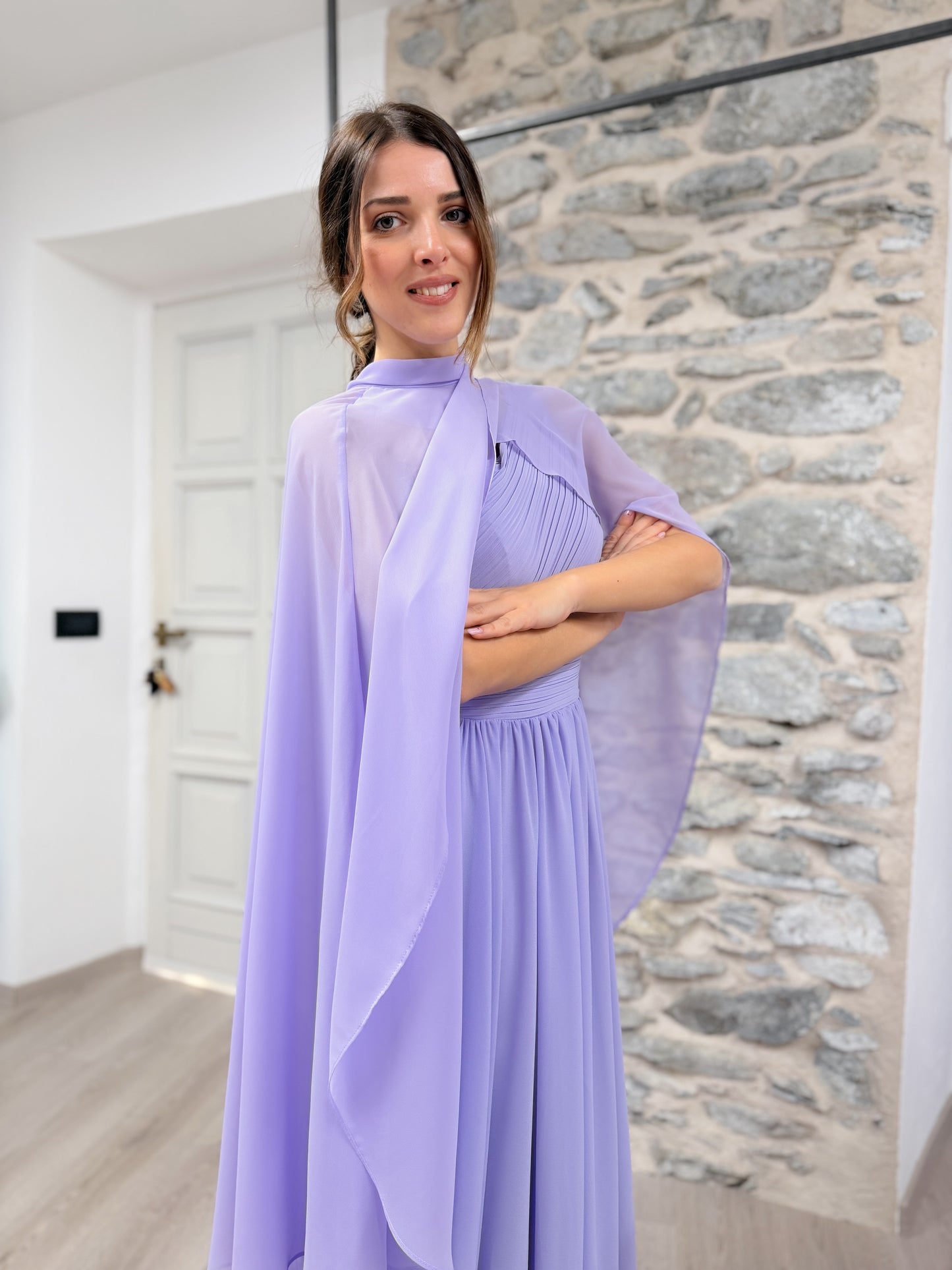 Abito monospalla Elisabetta
