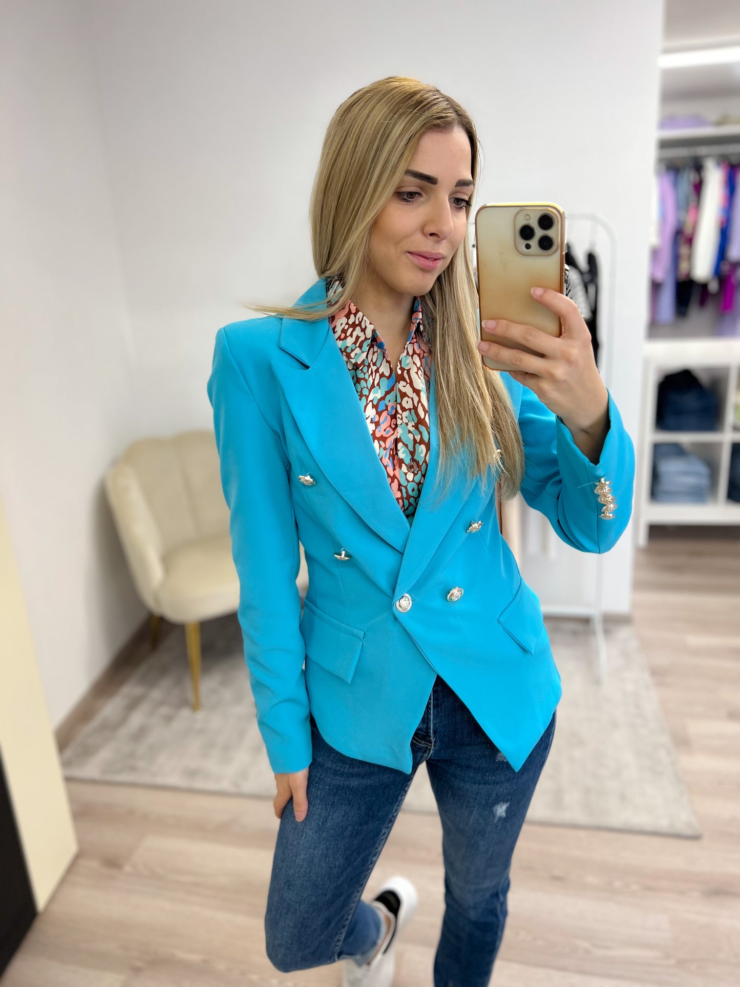 Blazer Turchese